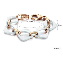 Høj Kvalitet Hvid Wolfram Keramisk Armbånd