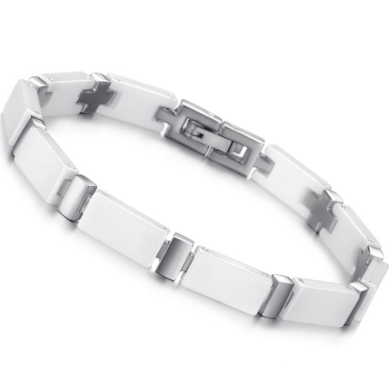 Kvalitets- Og Kvantitetssikret Hvid Wolframkeramisk Armbånd