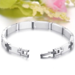 Kvalitets- Og Kvantitetssikret Hvid Wolframkeramisk Armbånd