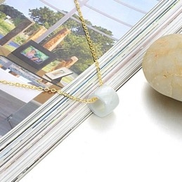 Kvindelig Halskæde Af Hvid Wolframkeramisk Materiale Af Høj Kvalitet