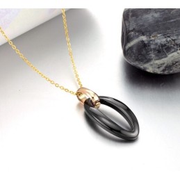 Nem At Bruge Kvindelig Wolfram Keramisk Halskæde