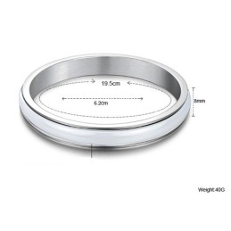 Pålidelig Omdømme Mandlig Hvid Wolfram Keramisk Armbånd