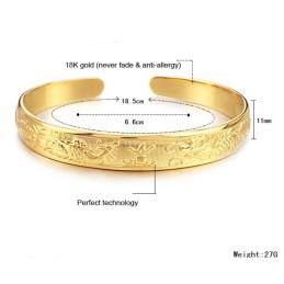 Høj Kvalitet 18 Karat Forgyldt Armbånd Til Kvinder