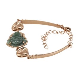 Pålidelig Kvalitet Jade Buddha 18 Karat Forgyldt Armbånd