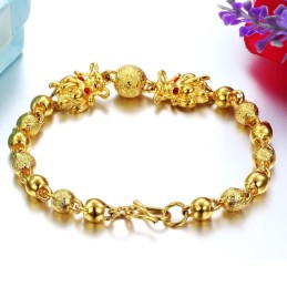 Kvalitets- Og Kvantitetssikret Drageformet 18 Karat Forgyldt Armbånd