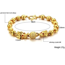 Kvalitets- Og Kvantitetssikret Drageformet 18 Karat Forgyldt Armbånd