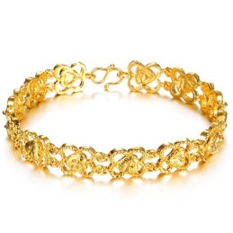 Høj Kvalitet Kvindelig Kæreste 18 Karat Forgyldt Armbånd