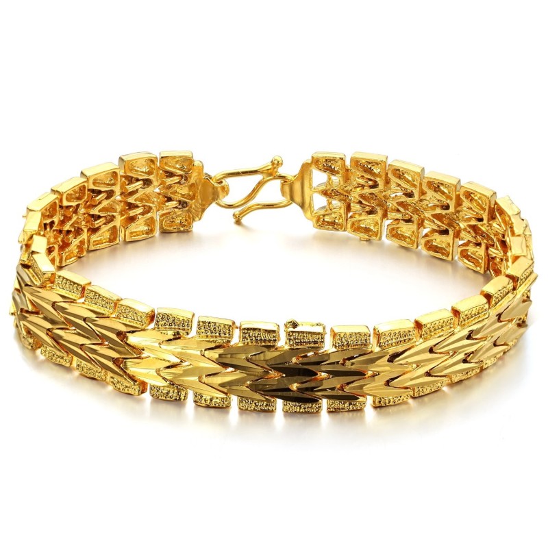 Klassisk 18 Karat Forgyldt Armbånd I Fremragende Kvalitet Til Kvinder