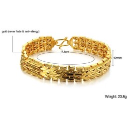 Klassisk 18 Karat Forgyldt Armbånd I Fremragende Kvalitet Til Kvinder