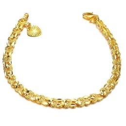 Kvalitets- Og Kvantitetssikret Elegant Armbånd Til Kvinder I 18 Karat Forgyldt