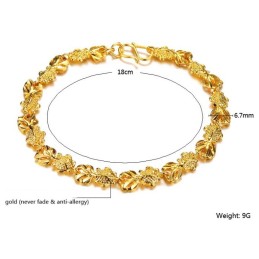 Komplet Specifikation For Kvindelig Armbånd I 18 Karat Forgyldt Fisk