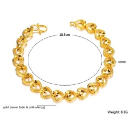 Høj Kvalitet Kvindelig Kæreste 18 Karat Forgyldt Armbånd