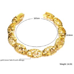Pålidelig Omdømme Kvindelig Sweetheart 18K Forgyldt Armbånd