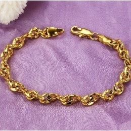 Holdbar I Brug 18 Karat Forgyldt Armbånd Til Kvinder