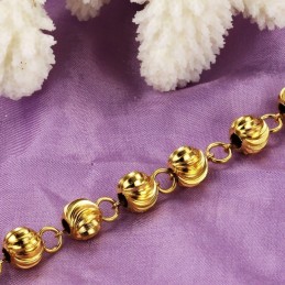 Dronningen Af Kvalitet, Kvindelig Kugleformet 18 Karat Forgyldt Armbånd