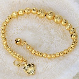 Høj Kvalitet, Kugleformet 18 Karat Forgyldt Armbånd Til Kvinder