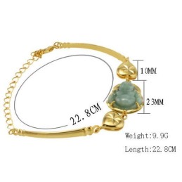 Komplet I Specifikationer For Kvindelig Sweetheart 18 Karat Forgyldt Armbånd