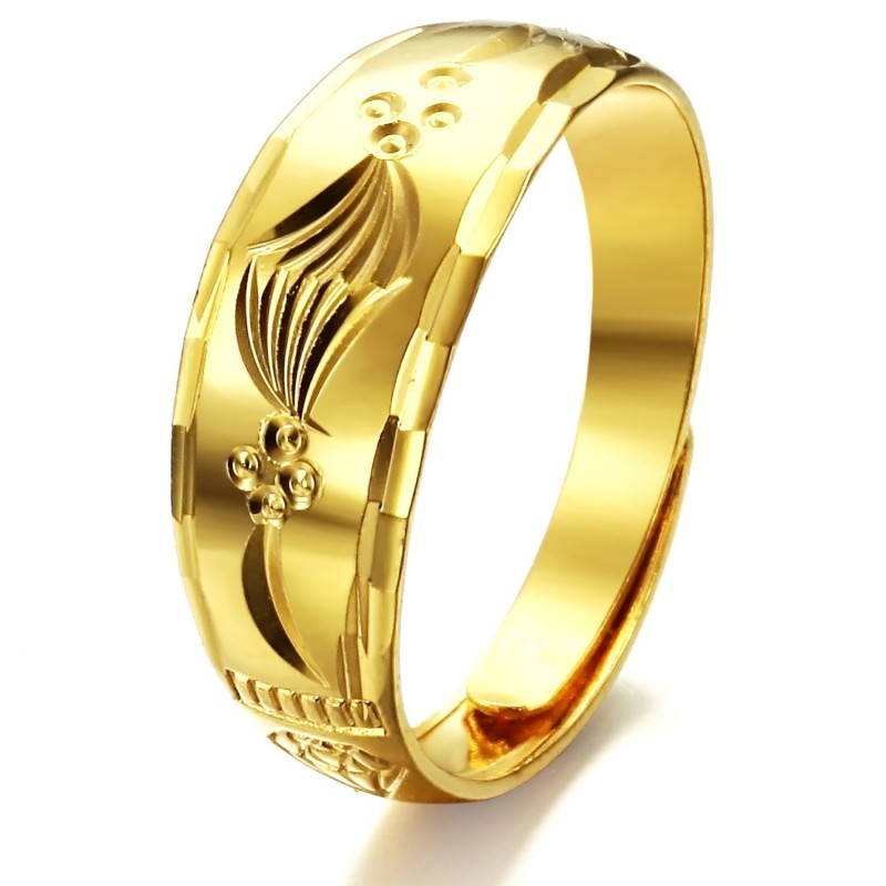 Pålidelig Omdømme Kvindelig Koncis 18K Forgyldt Ring Pålidelig Omdømme Kvindelig Koncis 18K Forgyldt Ring