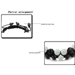 Høj Kvalitet Kvindelig Kugleformet Krystalarmbånd