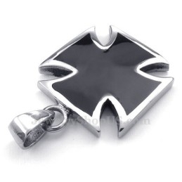 Enkel Titanium Kors Vedhæng Halskæde (Gratis Kæde)