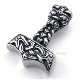 Titanium Thor'S Hammer Vedhæng Halskæde (Gratis Kæde)