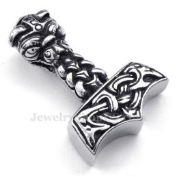 Titanium Thor'S Hammer Vedhæng Halskæde (Gratis Kæde)