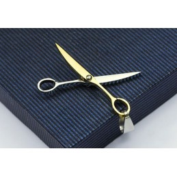 Gloden Scissor Fashion Titanium Vedhæng - Gratis Kæde