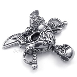 Titanium Kranie Corsair Vedhæng Halskæde (Gratis Kæde)