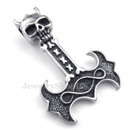 Titanium Thor'S Hammer Vedhæng Halskæde (Gratis Kæde)