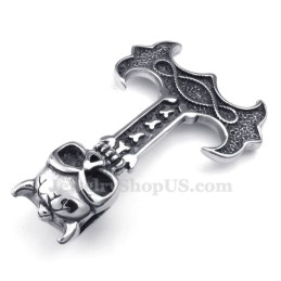 Titanium Thor'S Hammer Vedhæng Halskæde (Gratis Kæde)