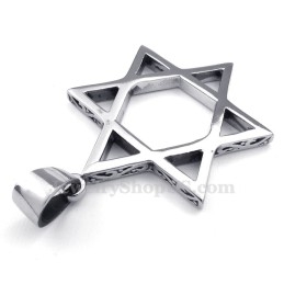 Udhulet Stjernehalskæde Med Titaniumvedhæng Til Mænd (Gratis Kæde)