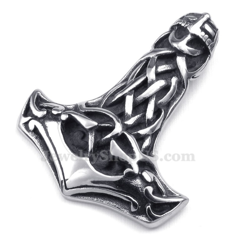 Kranie Titanium Thor'S Hammer Vedhæng Halskæde (Gratis Kæde)