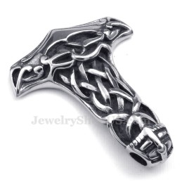 Kranie Titanium Thor'S Hammer Vedhæng Halskæde (Gratis Kæde)
