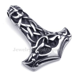 Kranie Titanium Thor'S Hammer Vedhæng Halskæde (Gratis Kæde)