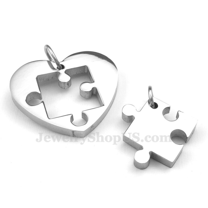 Titanium Par Halskæde Med Tegn Og Symbol Vedhæng (Gratis Kæde) (Et Par) Titanium Par Halskæde Med Tegn Og Symbol Vedhæng (Gratis Kæde) (Et Par)