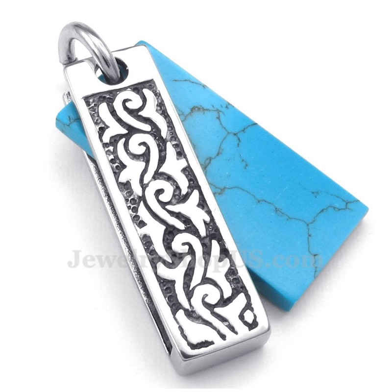 Titanium Grøn Sten Vedhæng Halskæde (Gratis Kæde)