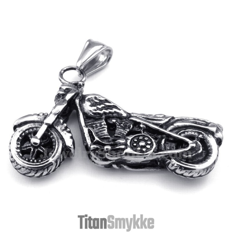 Titanium Motorcykel Vedhæng Halskæde (Gratis Kæde)
