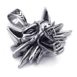 Titanium Ulvevedhæng Halskæde (Gratis Kæde)