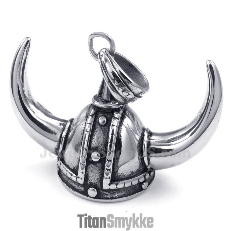 Titanium Horn Helmet Vedhæng Halskæde (Gratis Kæde) Titanium Horn Helmet Vedhæng Halskæde (Gratis Kæde)
