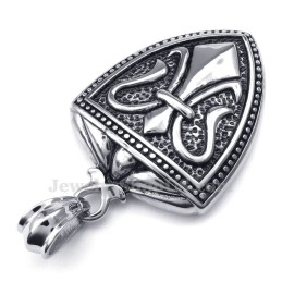 Titanium Skjold Vedhæng Halskæde (Gratis Kæde)