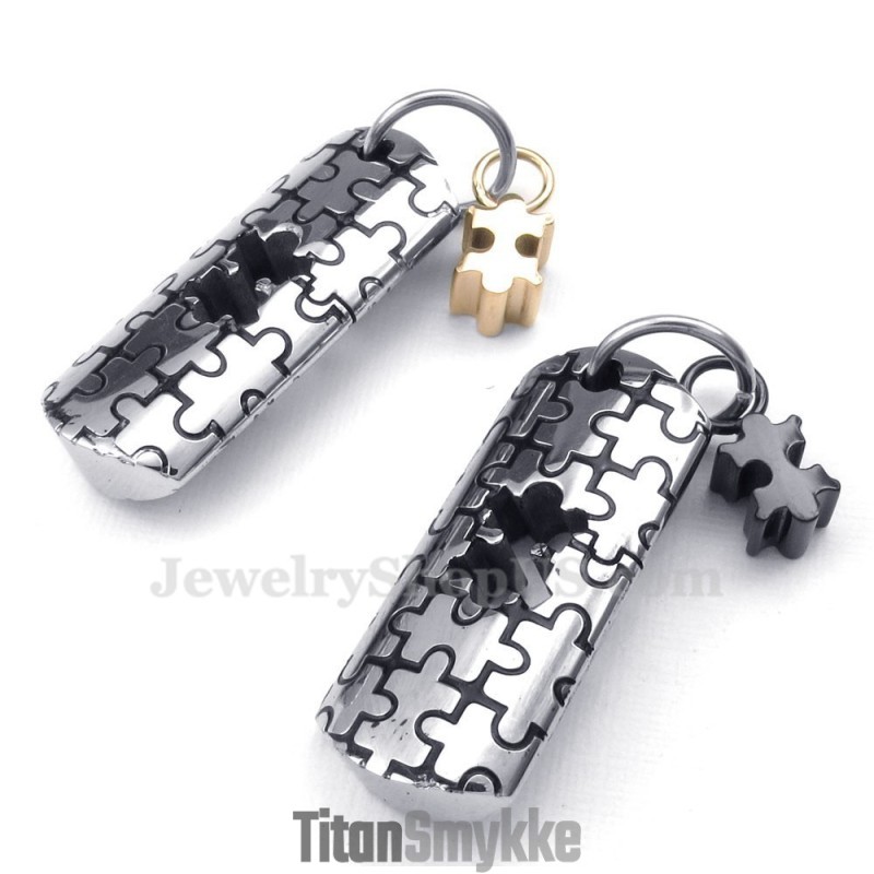 Titanium Symboler Par Vedhæng Halskæde (Gratis Kæde) (Et Par) Titanium Symboler Par Vedhæng Halskæde (Gratis Kæde) (Et Par)
