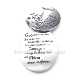 Titanium Livets Træ Halskæde Med Vedhæng Til Par (Gratis Kæde)