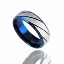 Titanium 7 Mm Rillet Ring