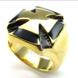 Guld Titanium Korsring