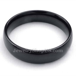 5 Mm Sort Titanium Glat Ring