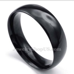6 Mm Sort Titanium Glat Ring