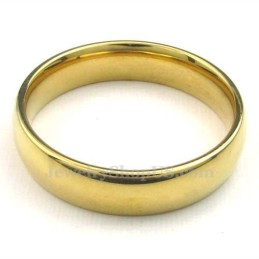 5 Mm Rund Guldring I Titanium