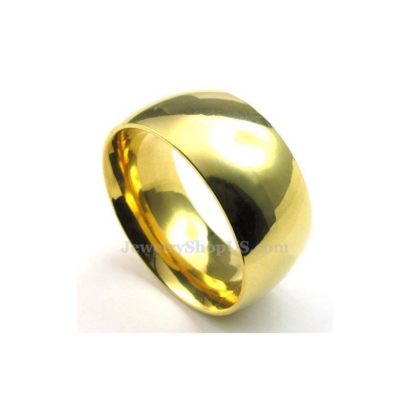 10 Mm Rund Guldring I Titanium 10 Mm Rund Guldring I Titanium