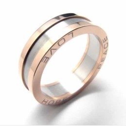 6 Mm Titanium- Og Guldring