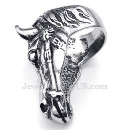 Titanium Hestehoved Ring